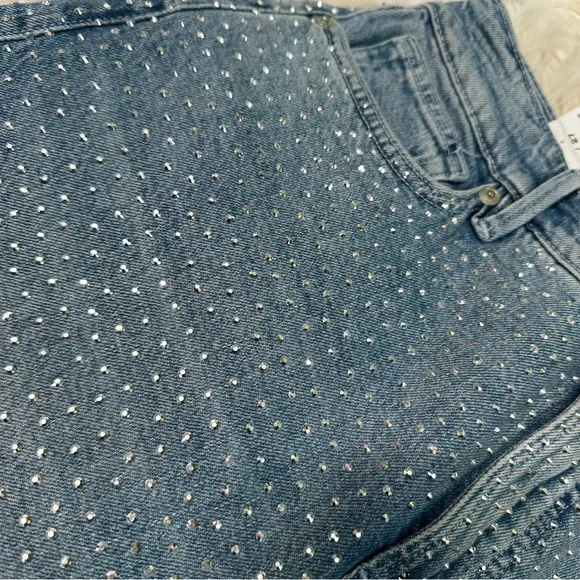 Nwt good‎ American Good ease relaxed fully rhinestones crystals